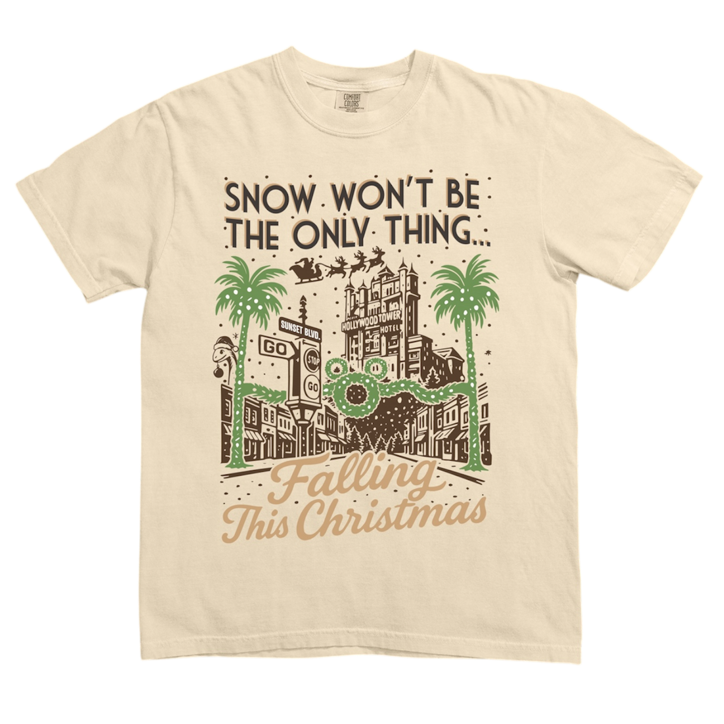 Hollywood At Christmas Tee
